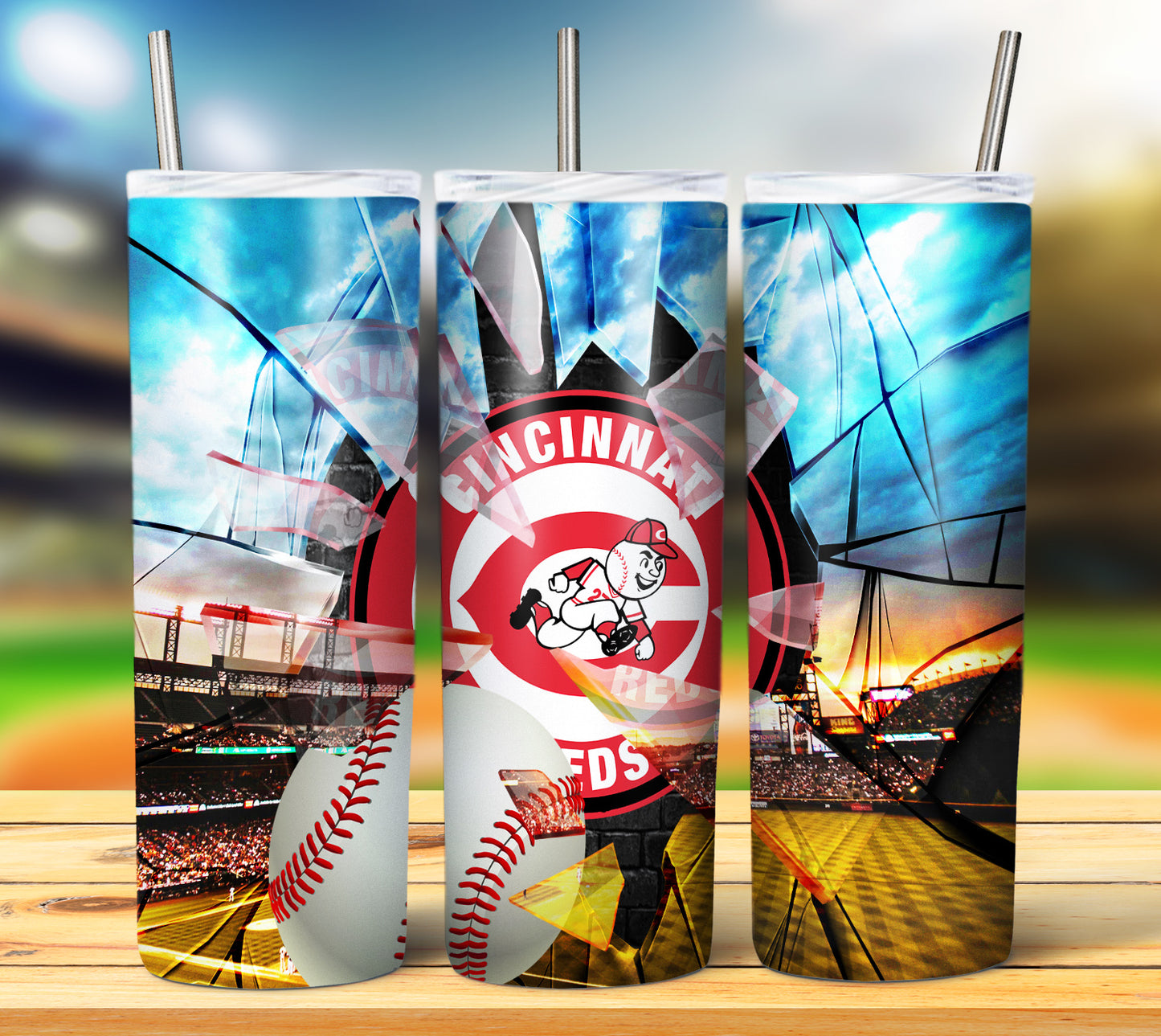 Baseball 20oz Sublimation Tumbler Image