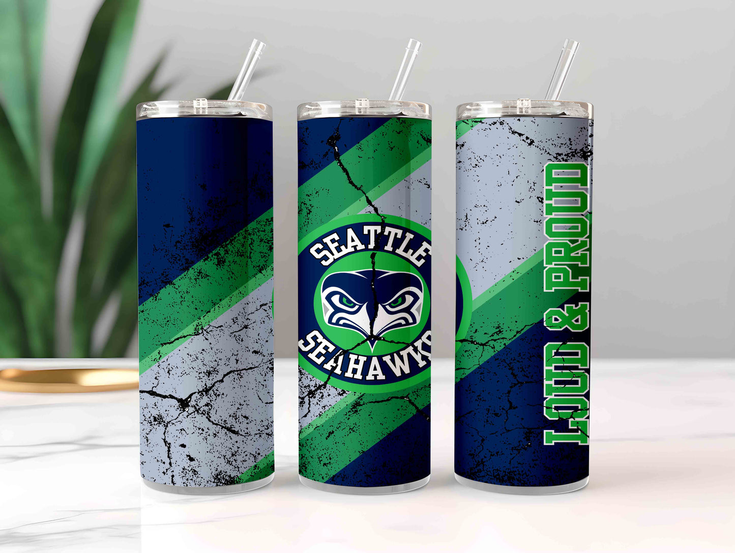 Football 20oz Sublimation Tumbler Image