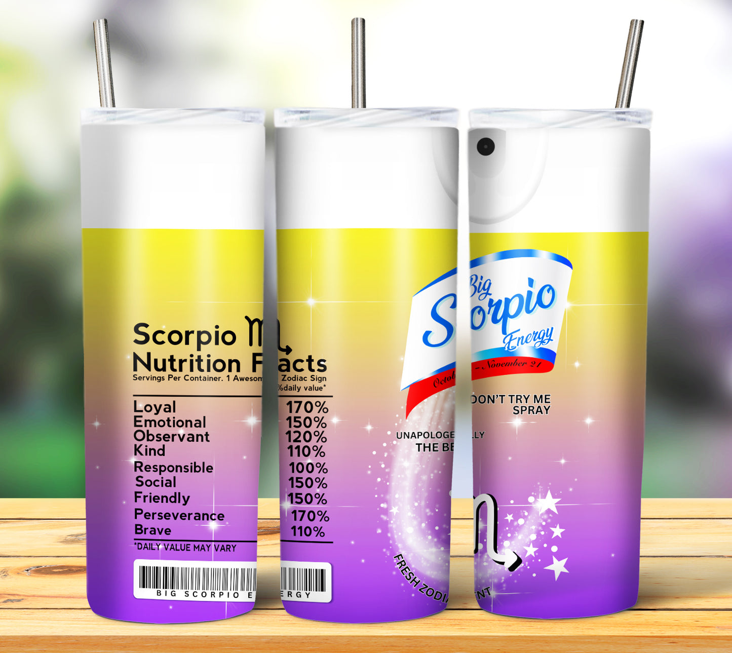 Zodiac Spray 20oz Sublimation Tumbler Image