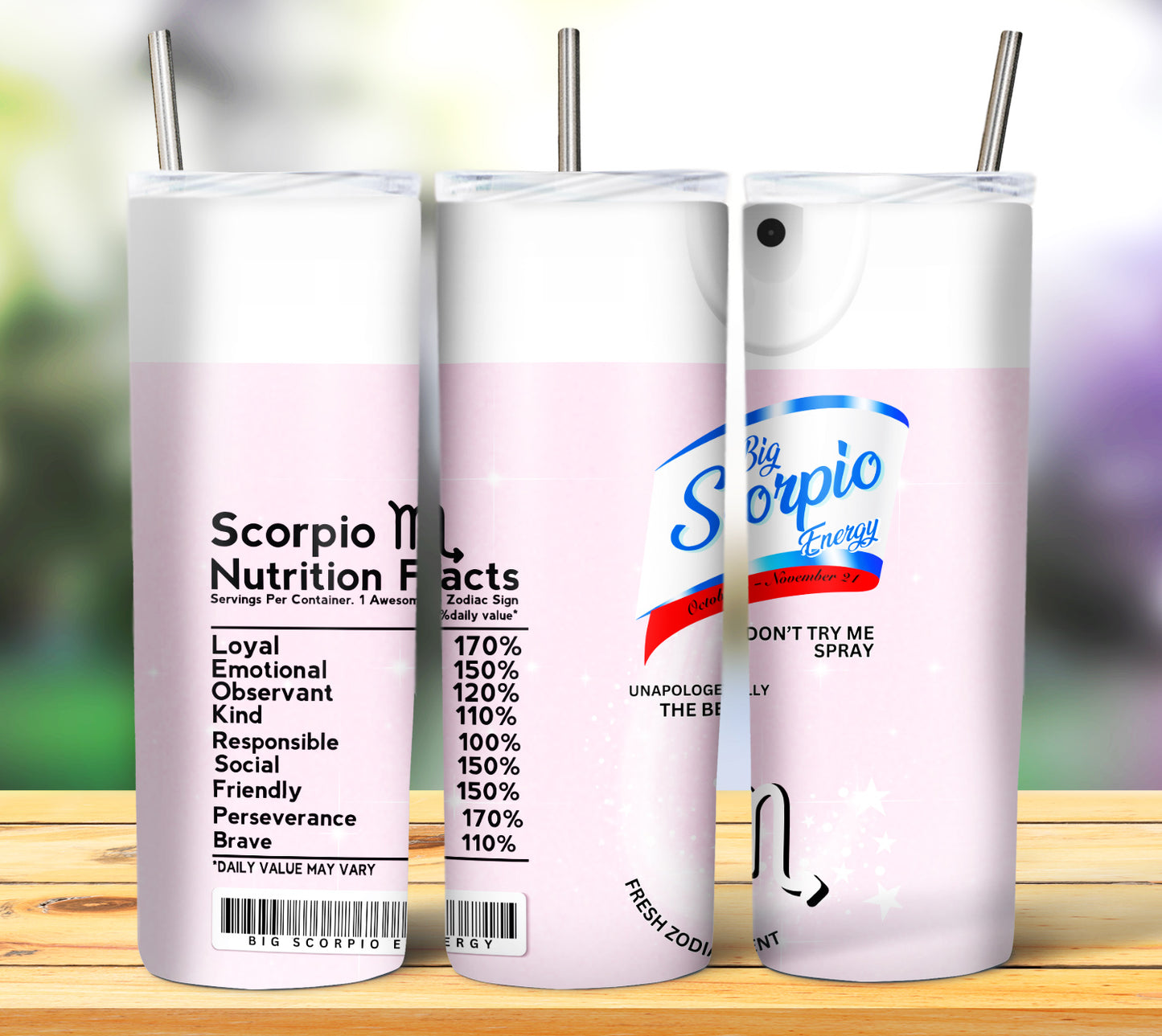 Zodiac Spray 20oz Sublimation Tumbler Image