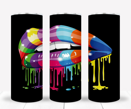 Drip Lips 20oz Sublimation Tumbler Image