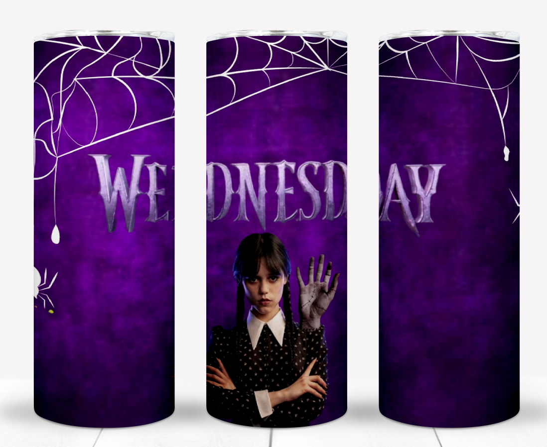 25+ Wednesday Addams Sublimation Tumbler Images Bundle 20 oz