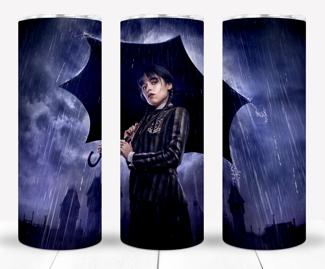 25+ Wednesday Addams Sublimation Tumbler Images Bundle 20 oz