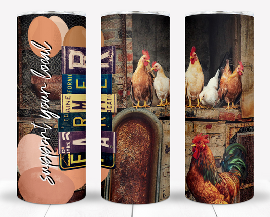 Farmer 20oz Sublimation Tumbler Image