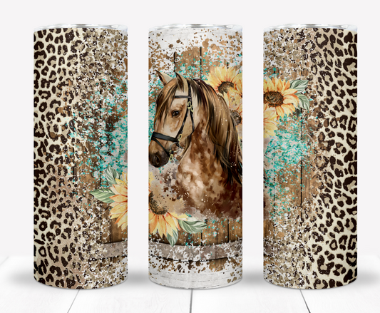 Horse 20oz Sublimation Tumbler Image