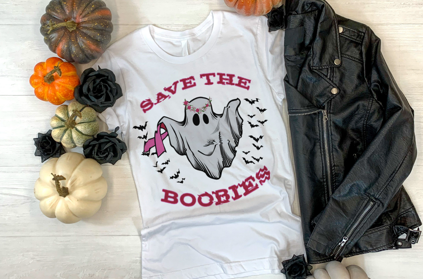 Horror Breast Cancer Sublimation/DTF T-Shirt Image Bundle