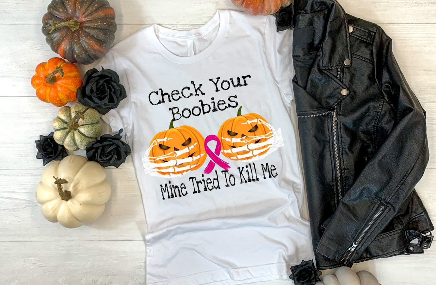 Horror Breast Cancer Sublimation/DTF T-Shirt Image Bundle