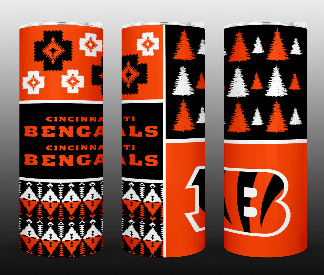 Christmas Football 20oz Sublimation Tumbler Image