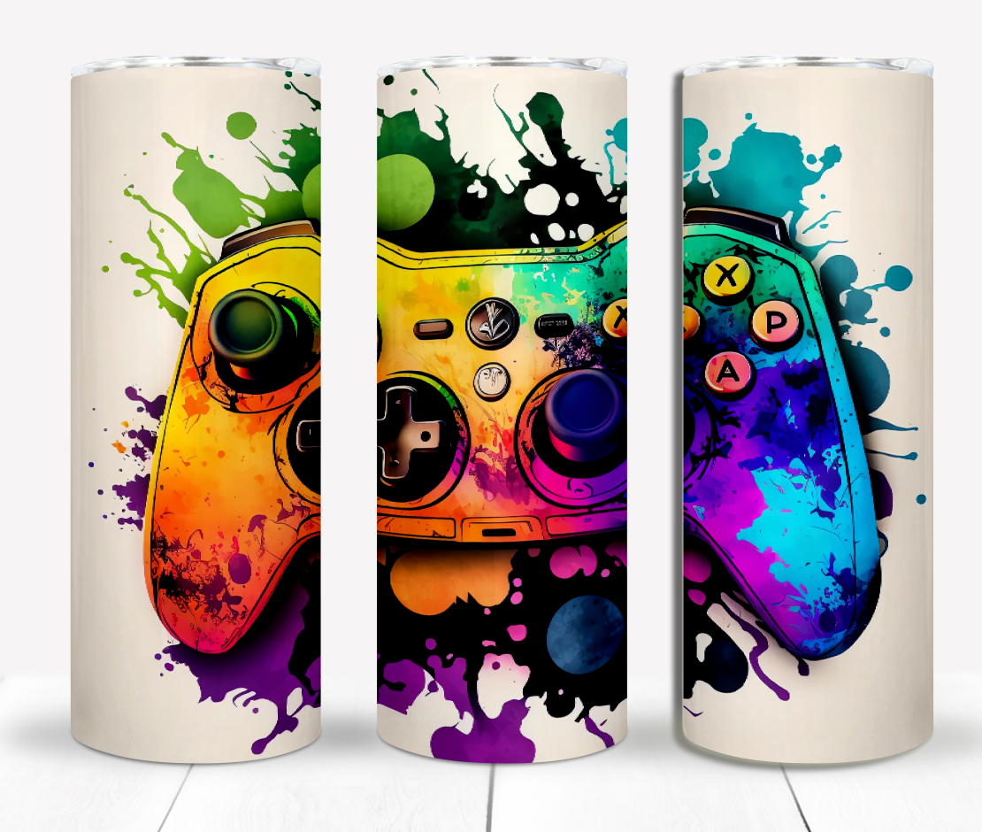 Game Controller 20oz Sublimation Tumbler Image