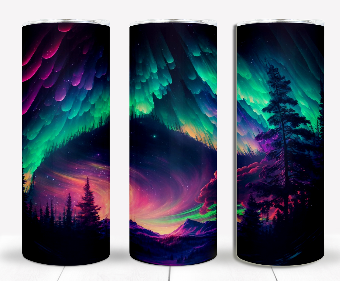 Northern Lights 20oz Sublimation Tumbler Image