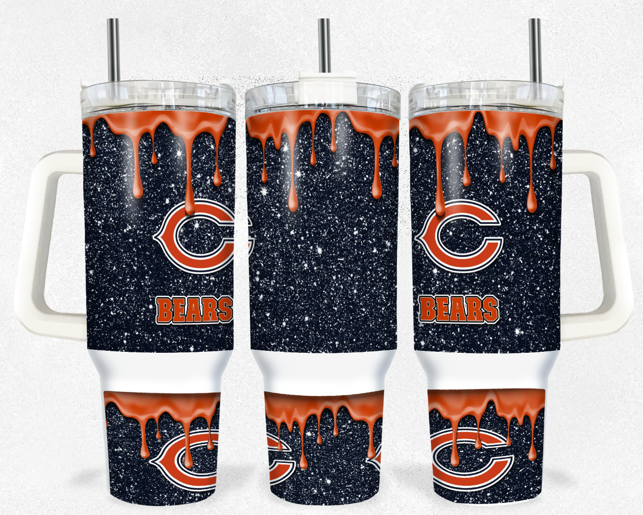 Football Sublimation Tumbler Image 40oz