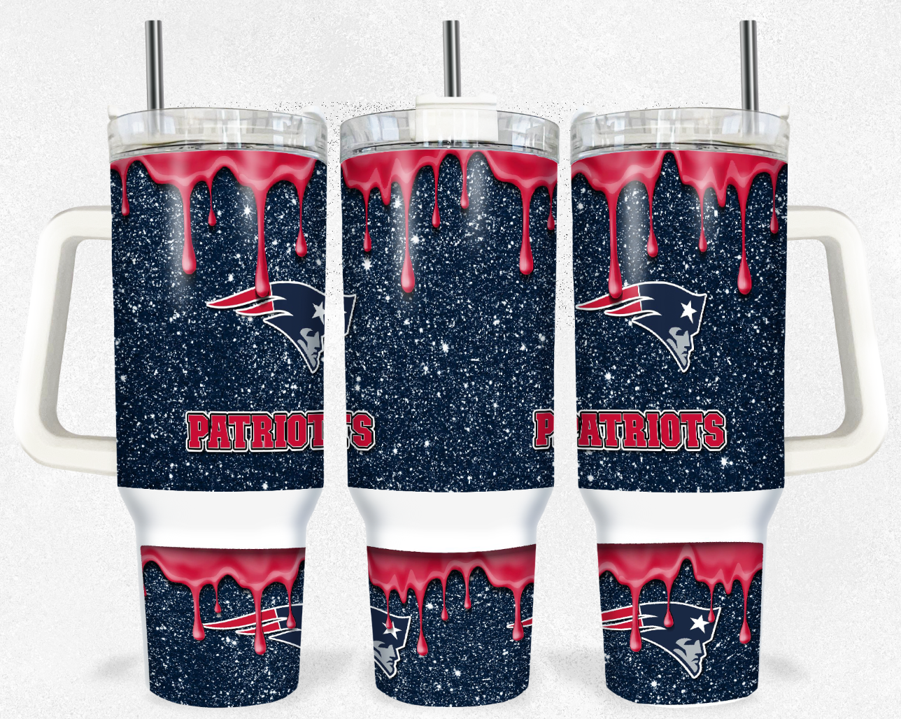 Football Sublimation Tumbler Image 40oz