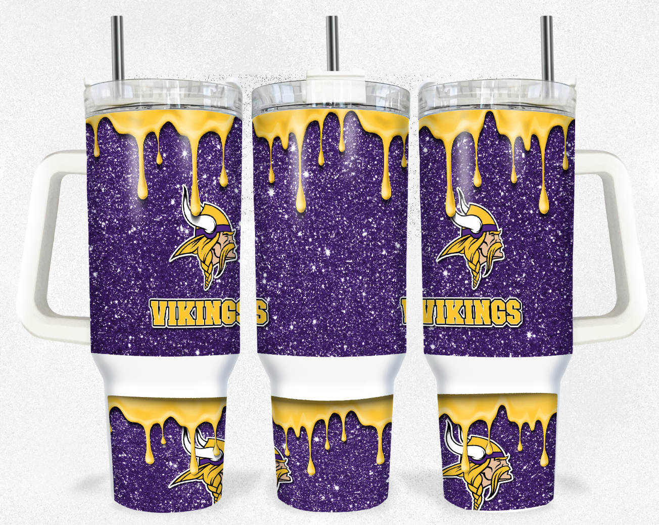 Football Sublimation Tumbler Image 40oz