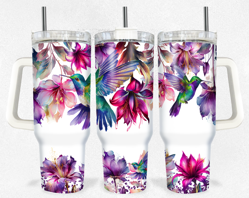 Hummingbird Sublimation 40oz Tumbler Image