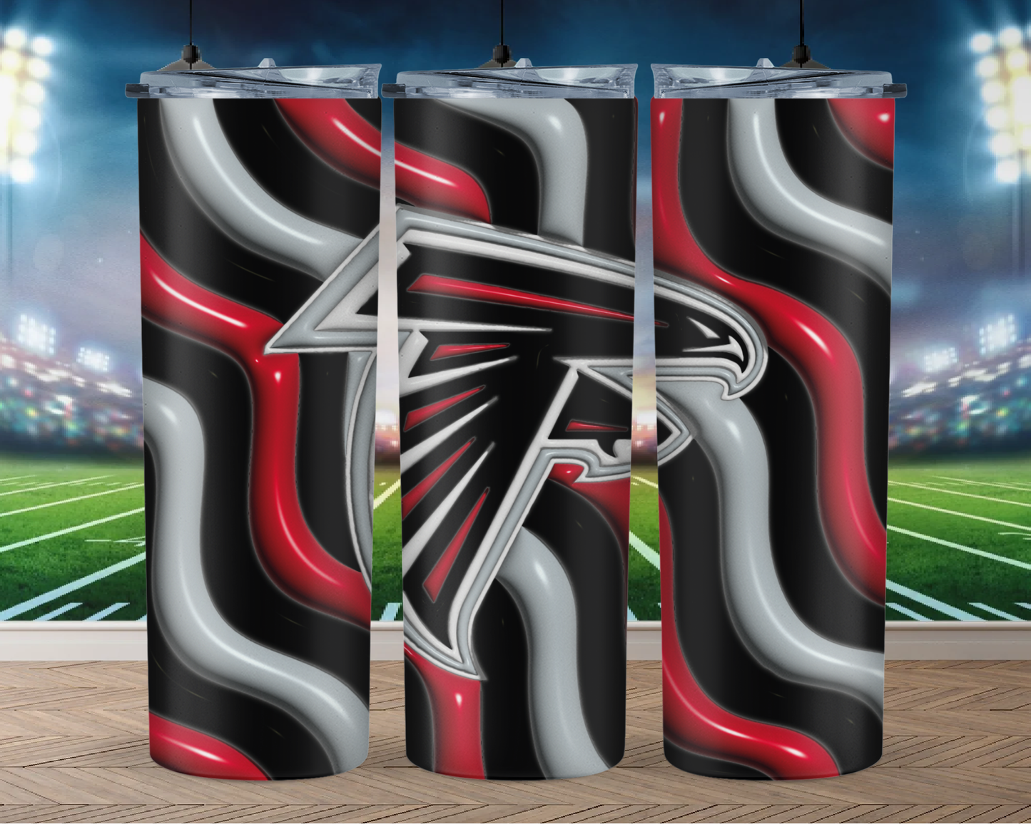 3D Inflate Football 20oz Sublimation Tumbler Image