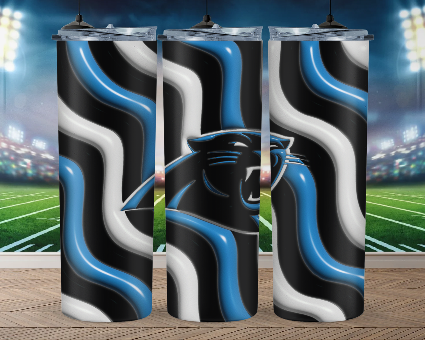 3D Inflate Football 20oz Sublimation Tumbler Image