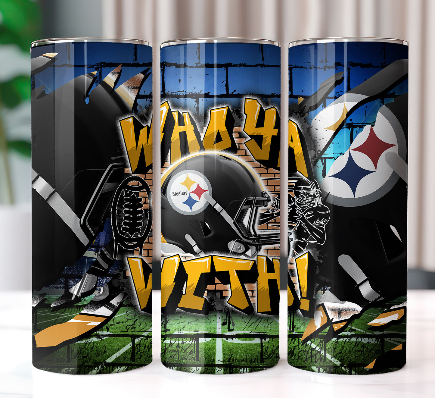 Football Sublimation 20oz Tumbler Images