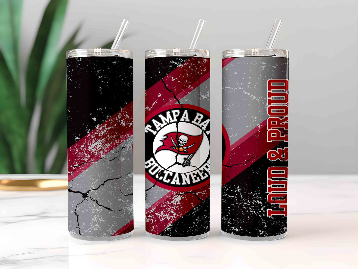 Football 20oz Sublimation Tumbler Image