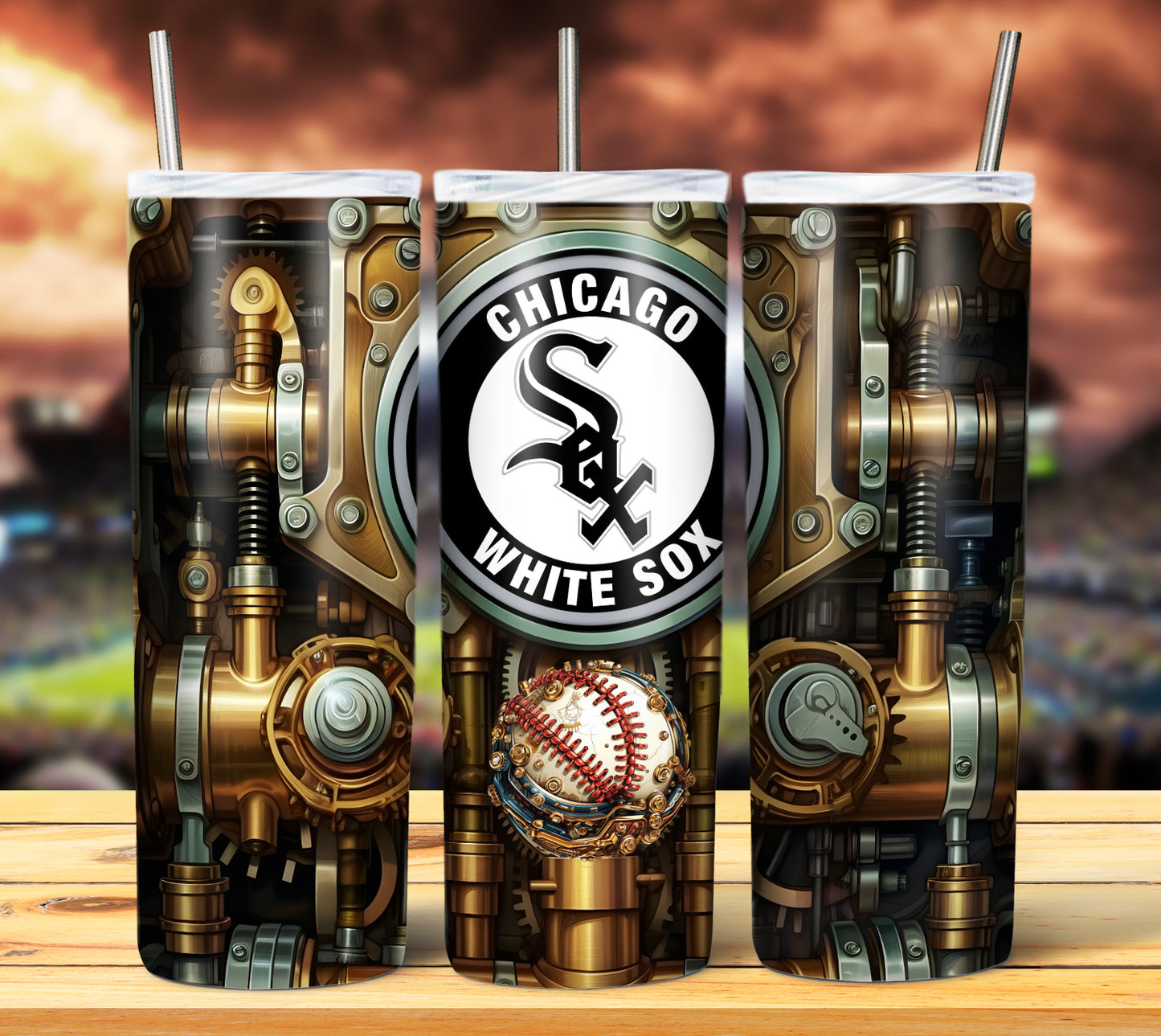 Baseball 20oz Sublimation Tumbler Image