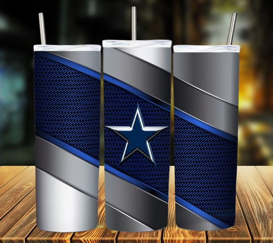 Football 20oz Sublimation Tumbler Image