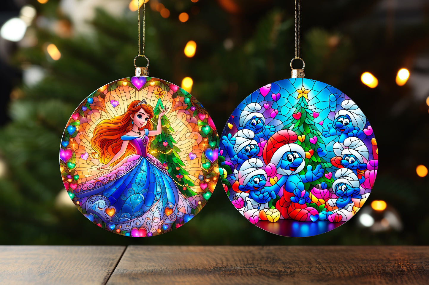 100+ Christmas Sublimation Ornament/Car Coaster Images Bundle