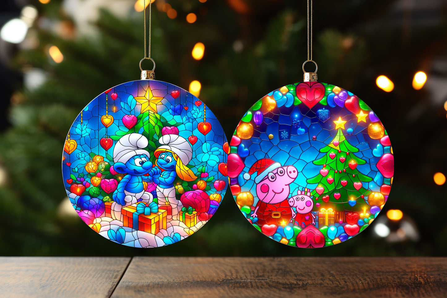 100+ Christmas Sublimation Ornament/Car Coaster Images Bundle