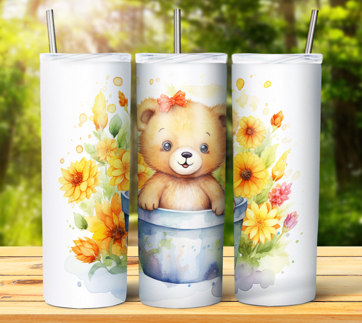 Cute Animal Buckets Sublimation 20oz Images Bundle