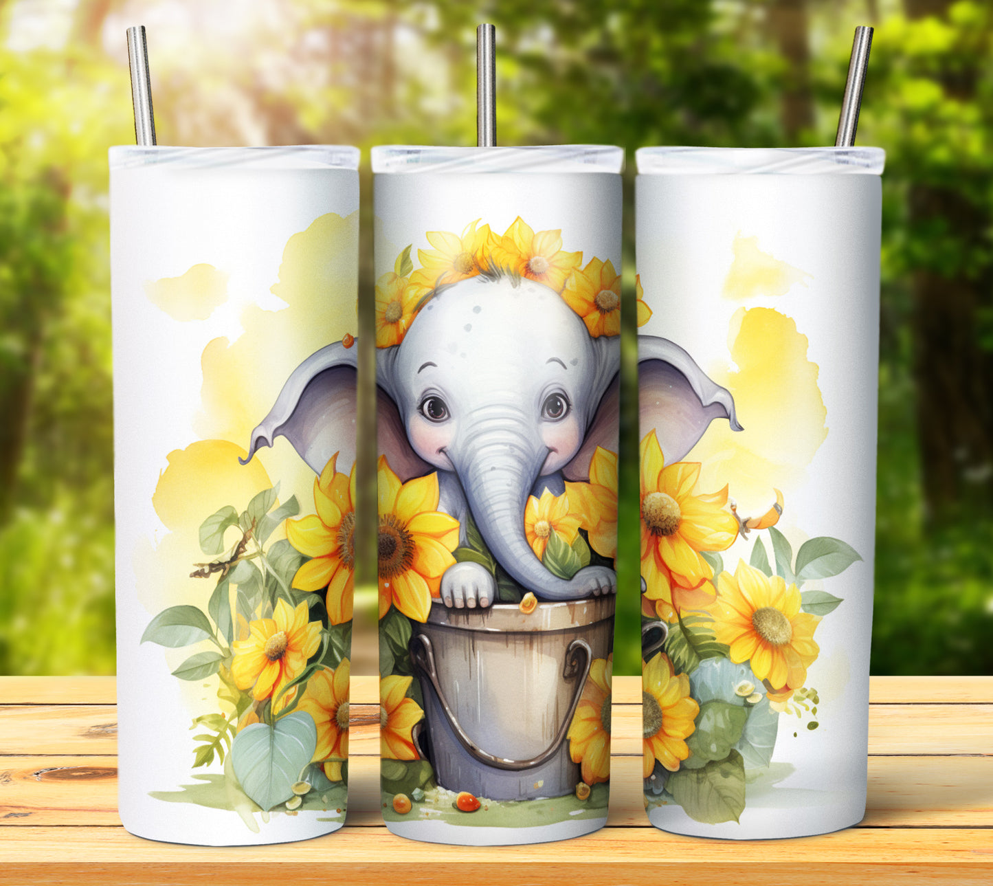 Cute Animal Buckets Sublimation 20oz Images Bundle