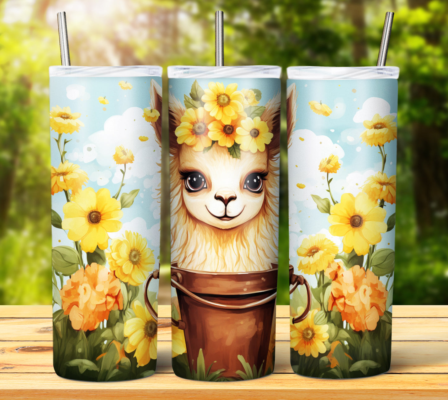 Cute Animal Buckets Sublimation 20oz Images Bundle