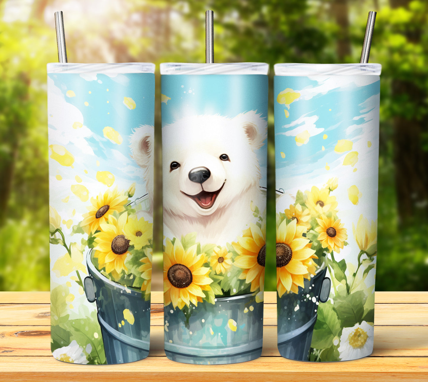 Cute Animal Buckets Sublimation 20oz Images Bundle