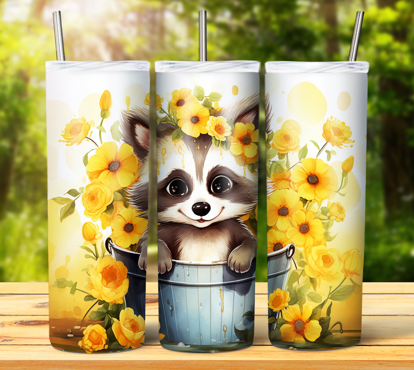 Cute Animal Buckets Sublimation 20oz Images Bundle