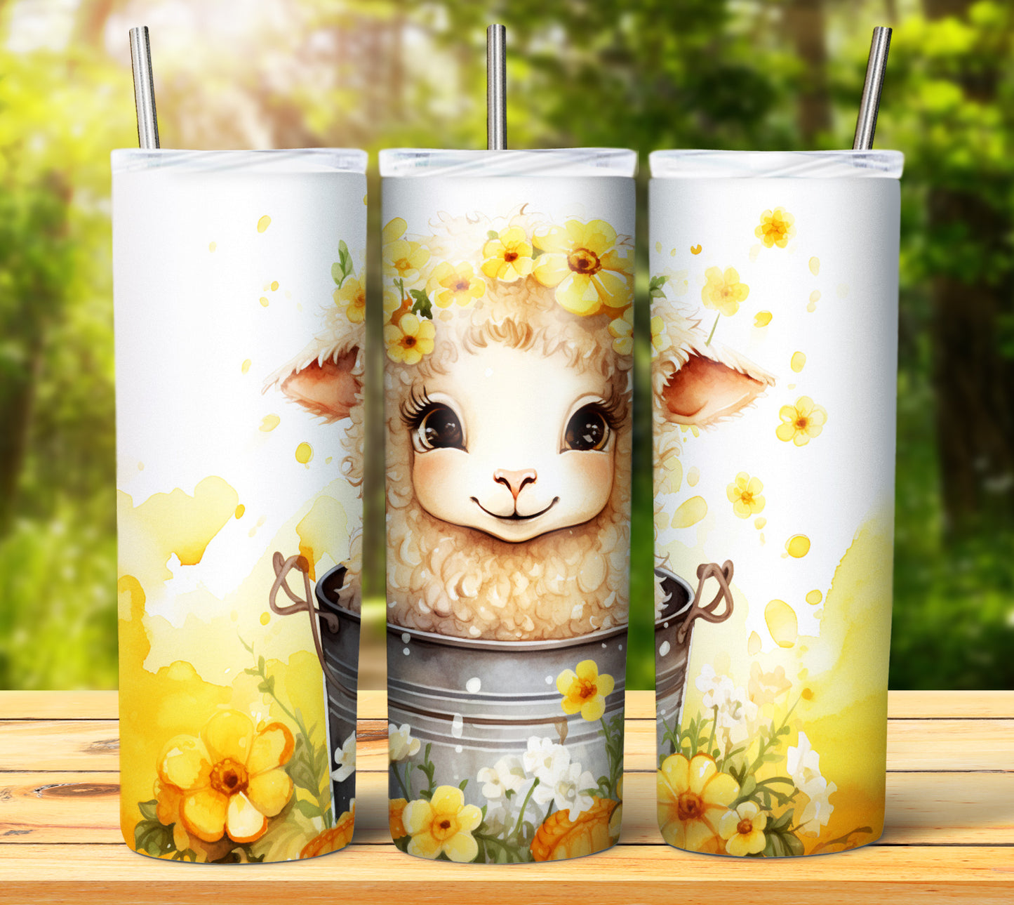 Cute Animal Buckets Sublimation 20oz Images Bundle