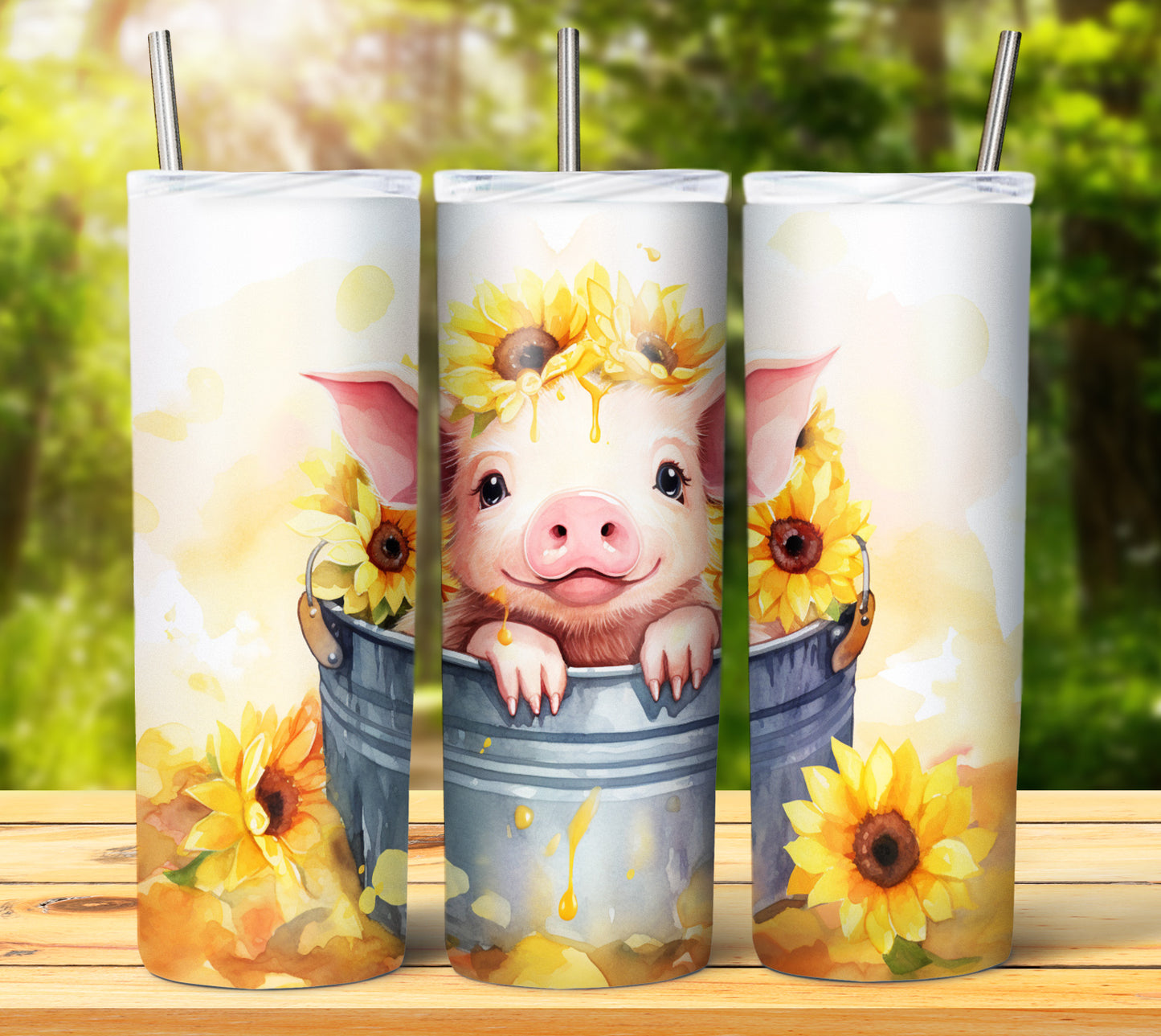 Cute Animal Buckets Sublimation 20oz Images Bundle