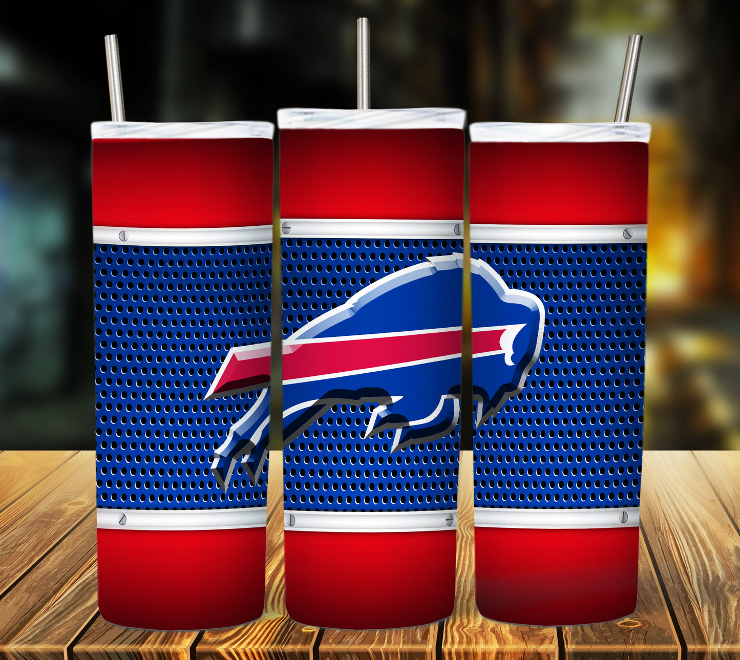 Football 20oz Sublimation Tumbler Image