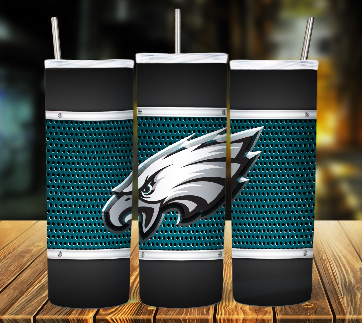 Football 20oz Sublimation Tumbler Image