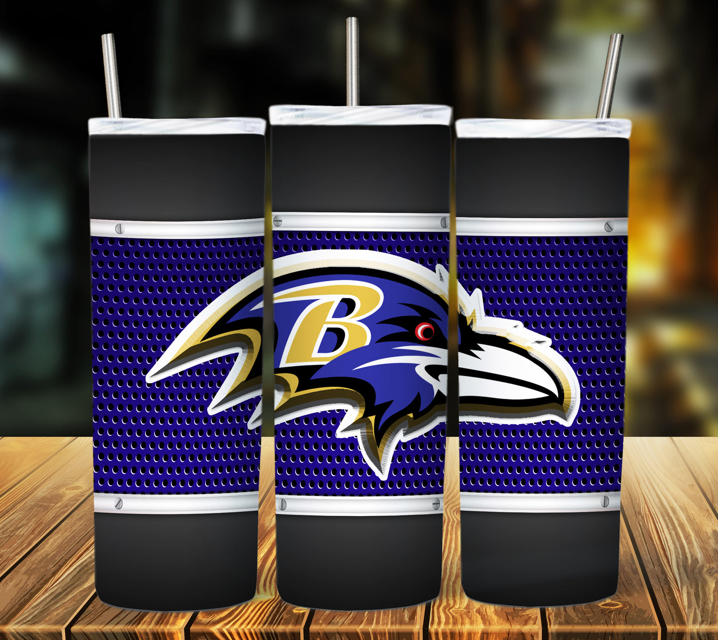 Football 20oz Sublimation Tumbler Image