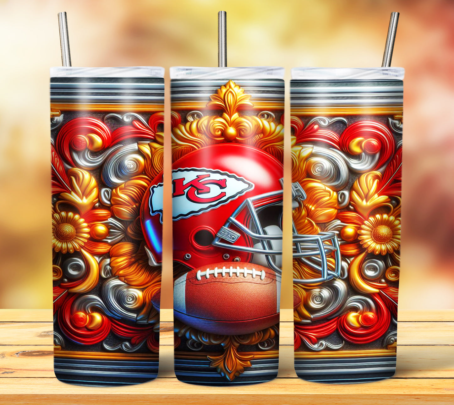 Football 20oz Sublimation Tumbler Images Bundle