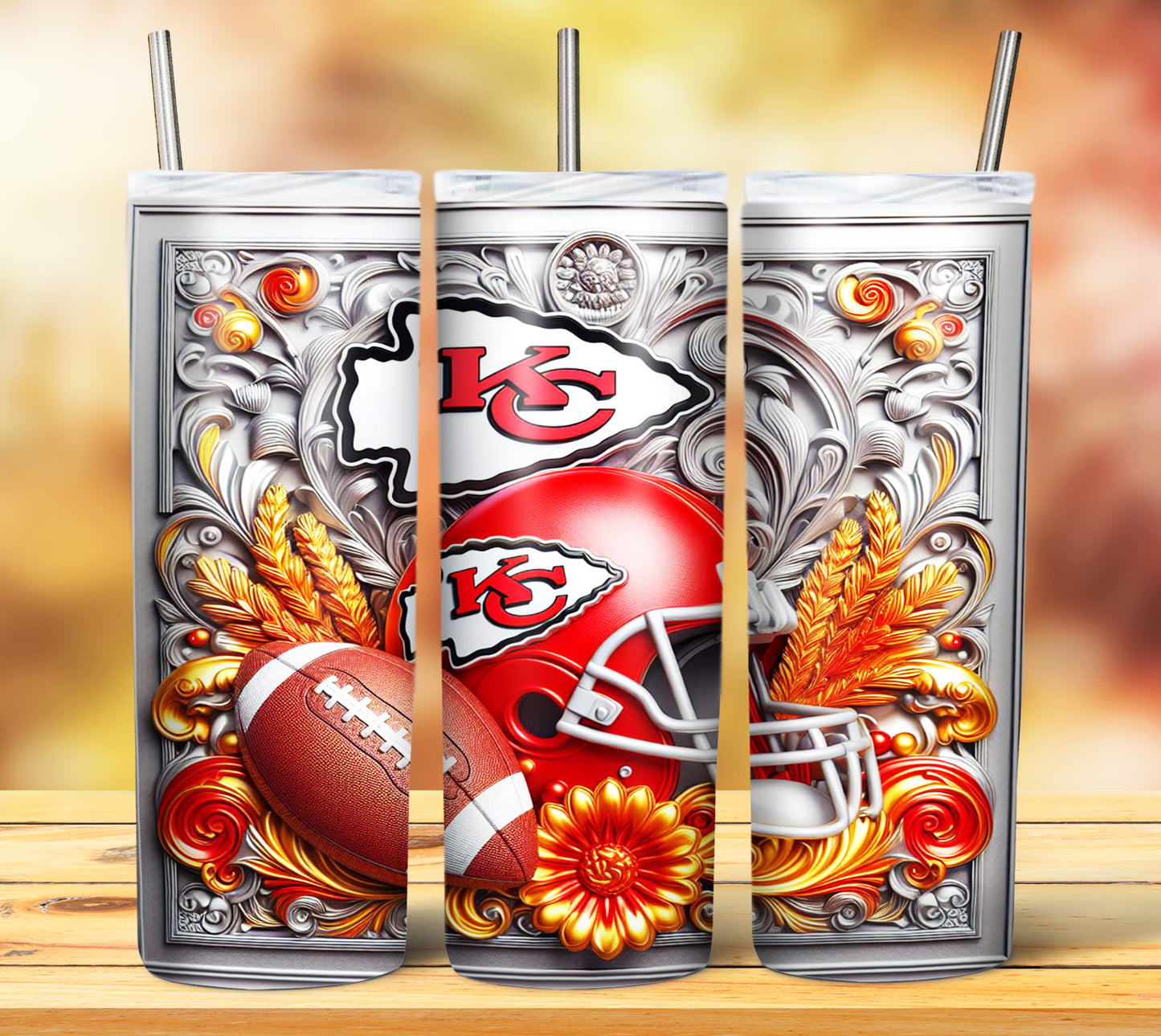 Football 20oz Sublimation Tumbler Images Bundle