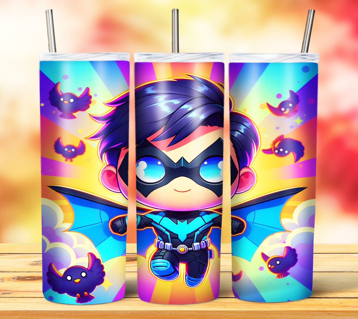 Cute Superhero Sublimation 20oz Tumbler Images Bundle