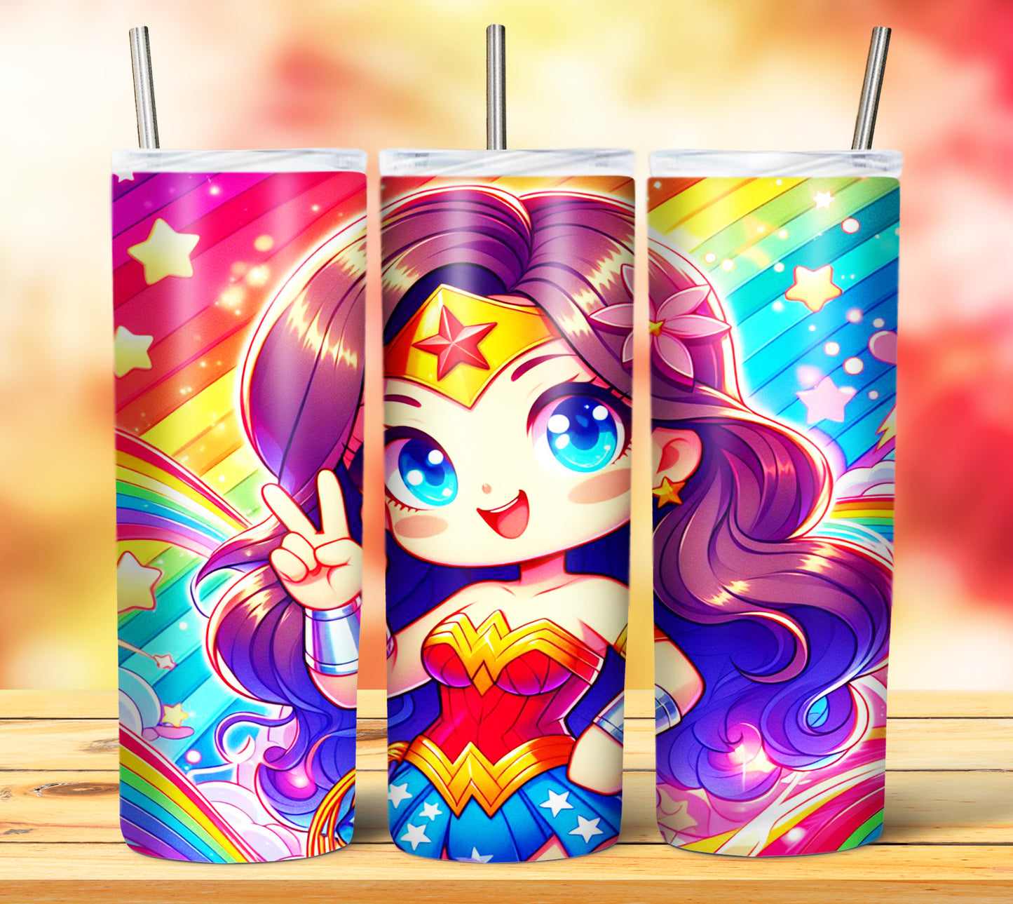 Cute Superhero Sublimation 20oz Tumbler Images Bundle