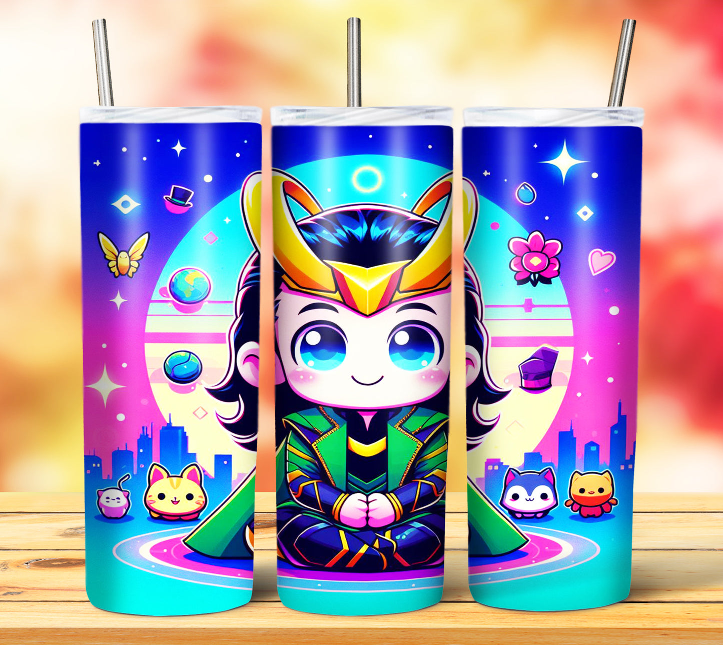 Cute Superhero Sublimation 20oz Tumbler Images Bundle