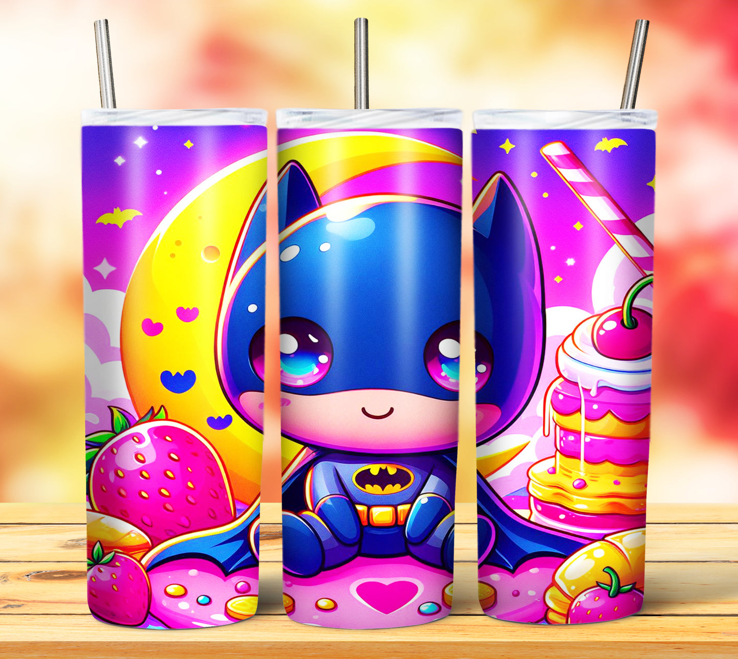 Cute Superhero Sublimation 20oz Tumbler Images Bundle