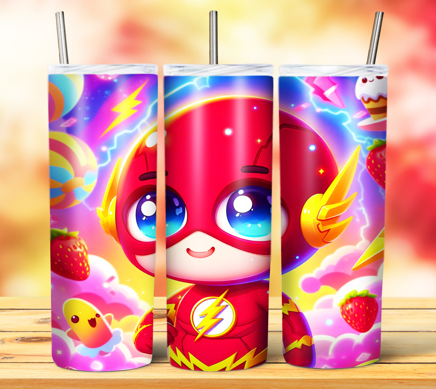 Cute Superhero Sublimation 20oz Tumbler Images Bundle