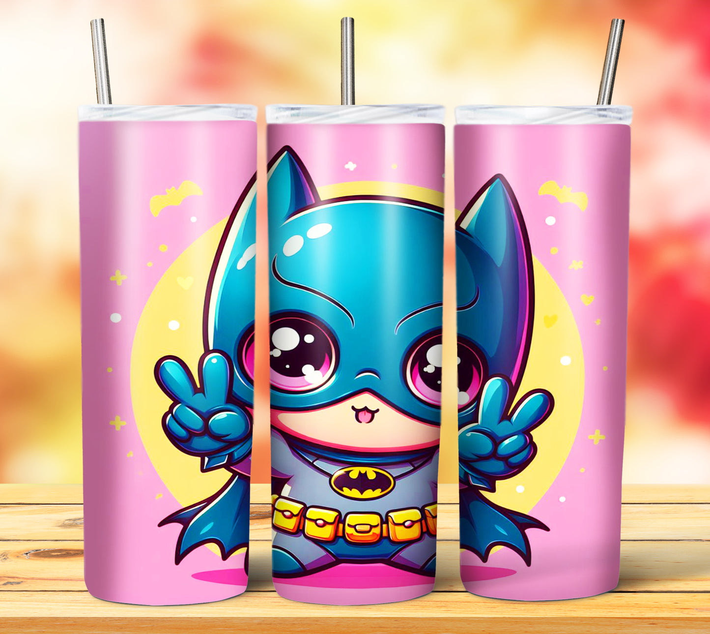 Cute Superhero Sublimation 20oz Tumbler Images Bundle