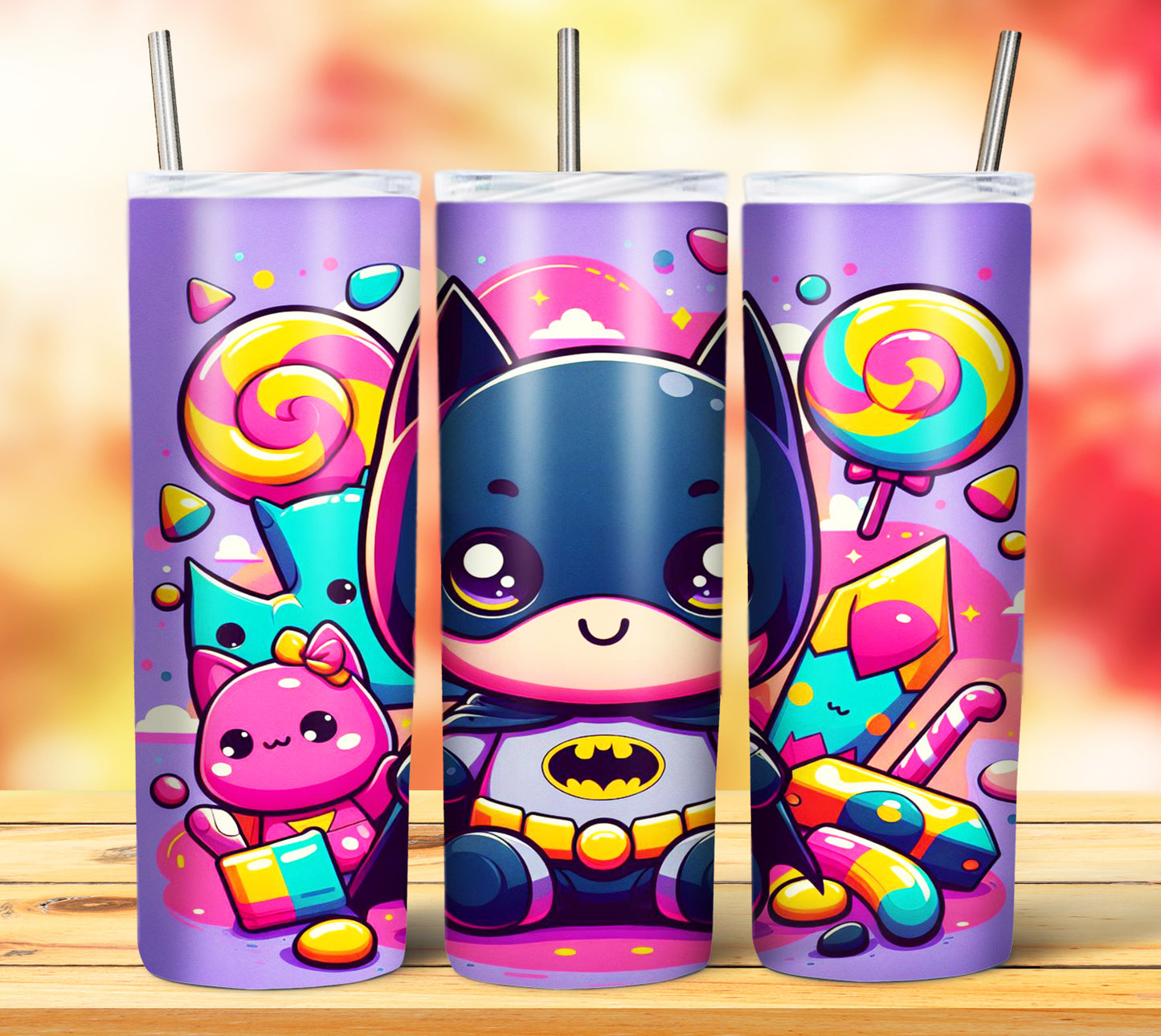 Cute Superhero Sublimation 20oz Tumbler Images Bundle