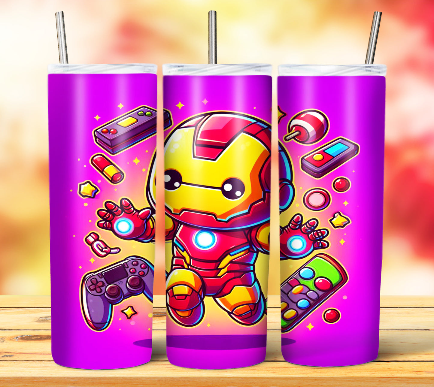 Cute Superhero Sublimation 20oz Tumbler Images Bundle