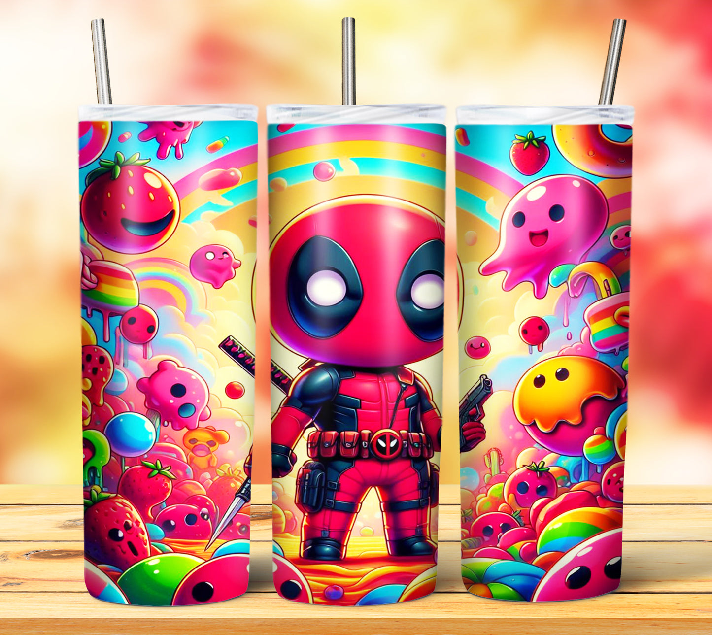 Cute Superhero Sublimation 20oz Tumbler Images Bundle