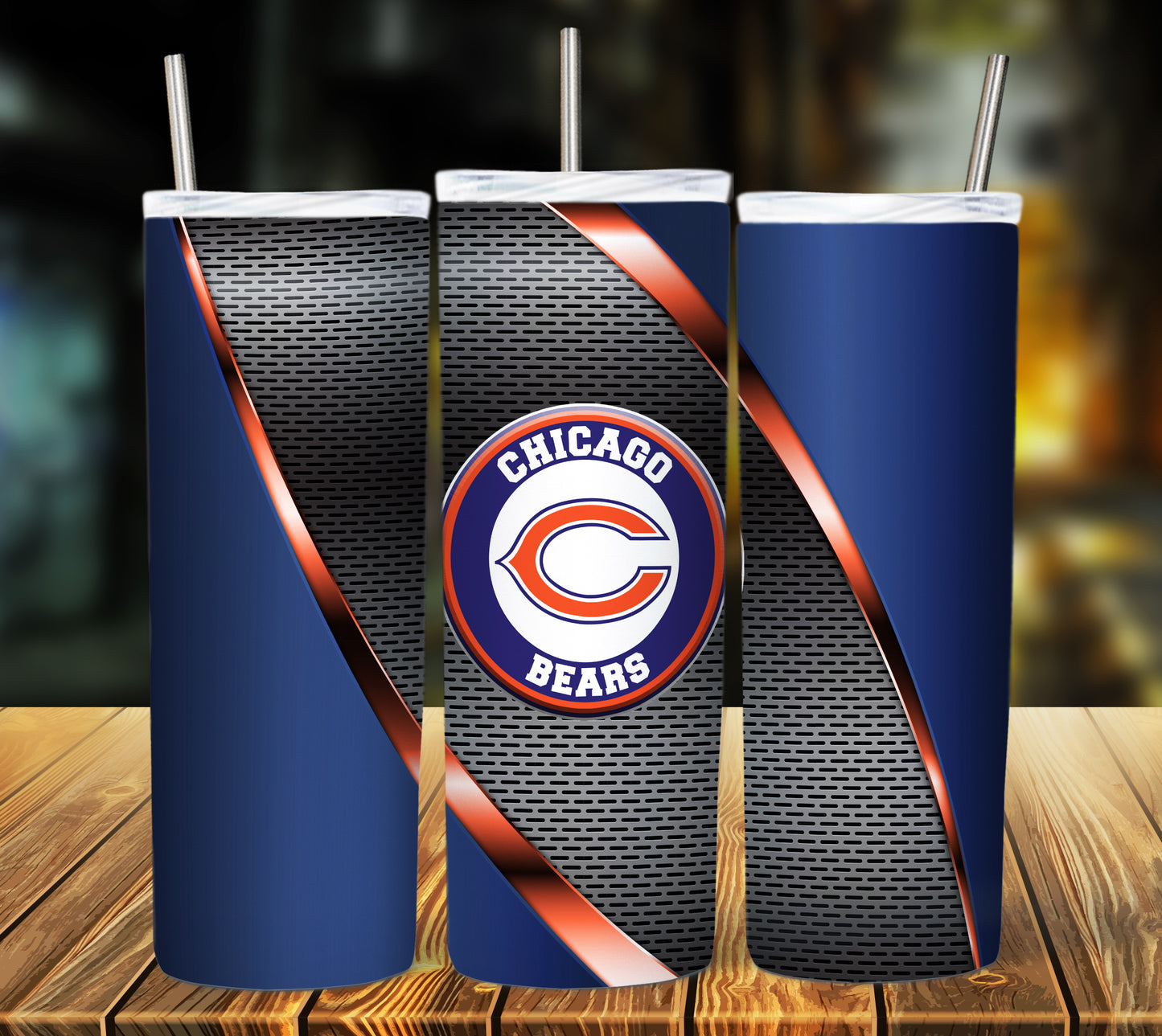 Football 20oz Sublimation Tumbler Image