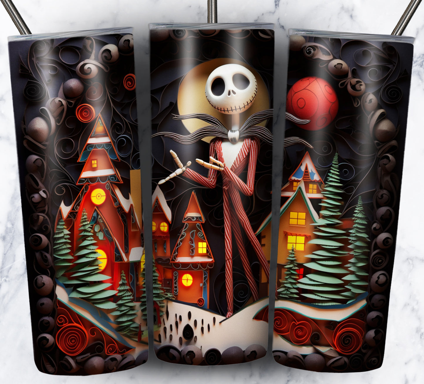 130+ Nightmare Christmas Sublimation 20oz Images Bundle