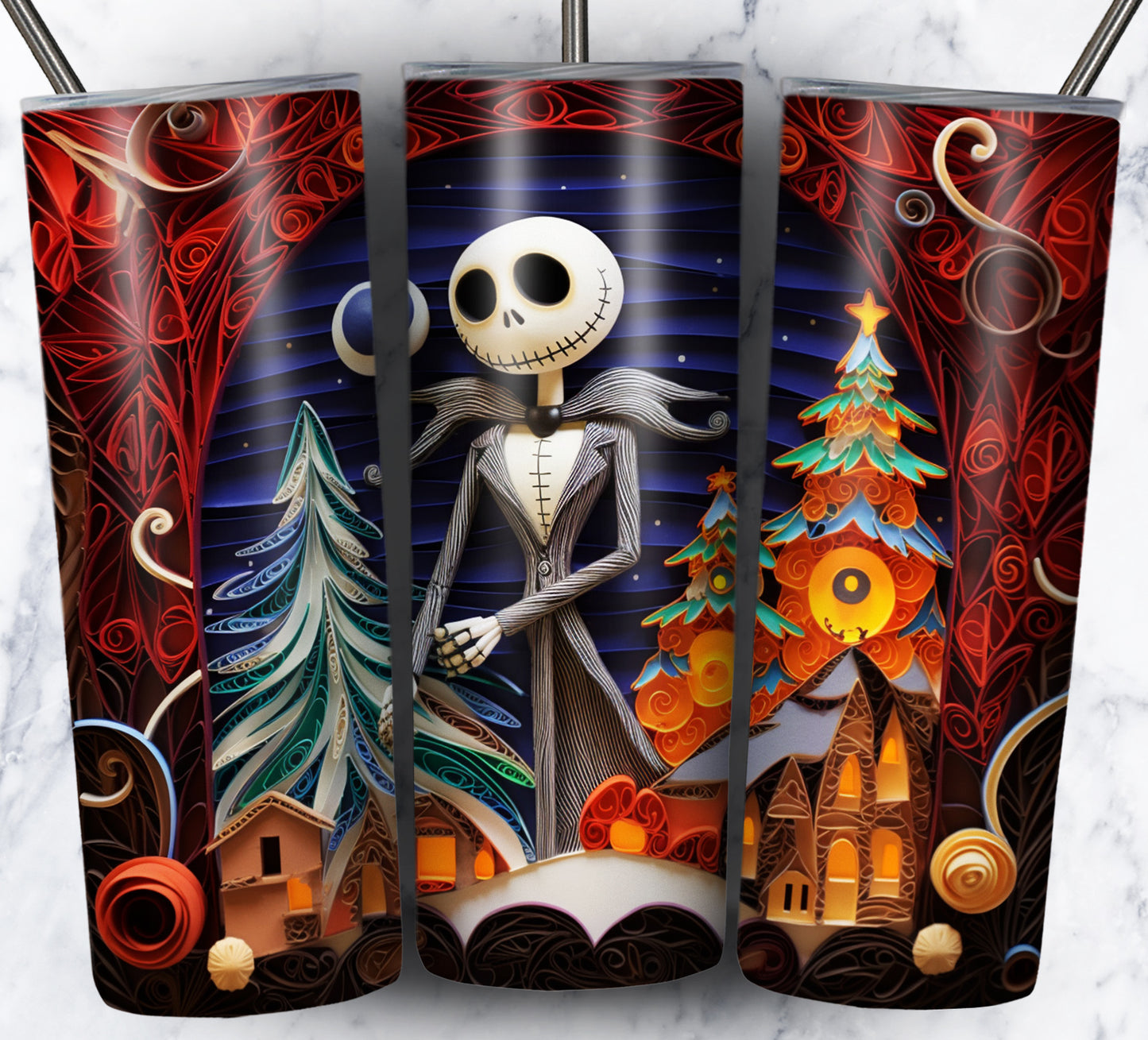 130+ Nightmare Christmas Sublimation 20oz Images Bundle